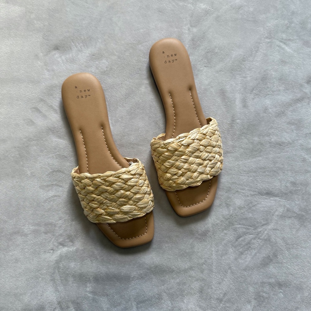 a new day Raffia Slides